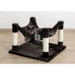 HAMACA SAMIRA ANTRACITA GATOS 49x49 cm Camas para Gatos