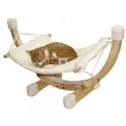 HAMACA SIESTA BLANCA 73x36x34 cm Camas para Gatos