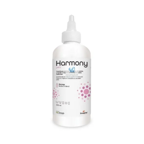 HARMONY PETS RECARGA 300 ml (Spray Atomizador) Ambientador antiestres para perros y gatos