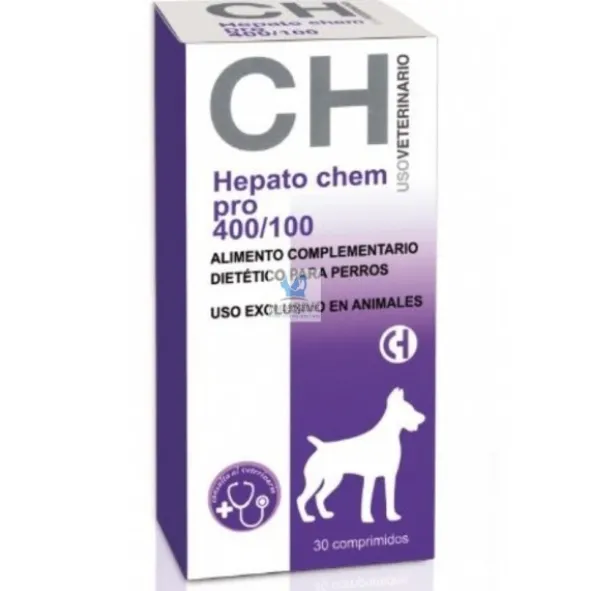 HEPATO CHEM PRO 400/100 30 Comprimidos Protector Hepatico para Perros