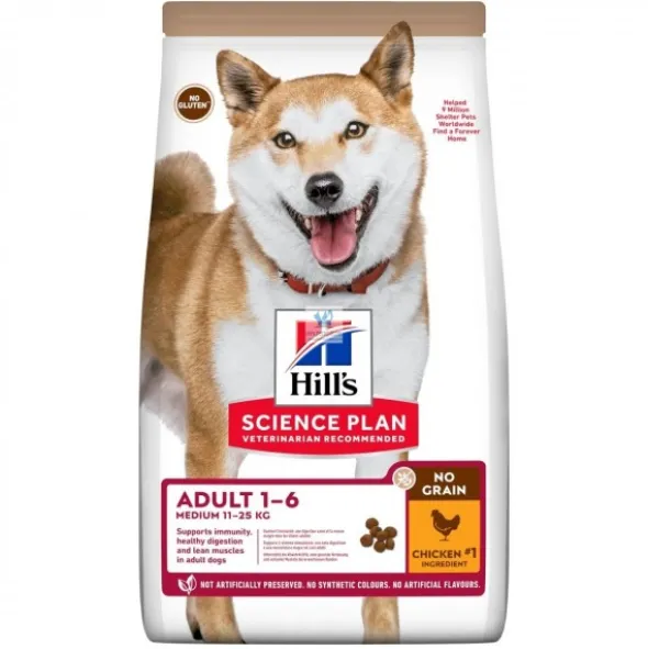 Hills Canine ADULT MEDIUM NO GRAIN POLLO Pienso para Perros