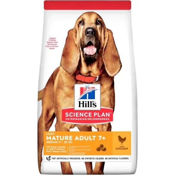 Hills Canine SENIOR 7+ LIGHT 14 Kg pienso para perros