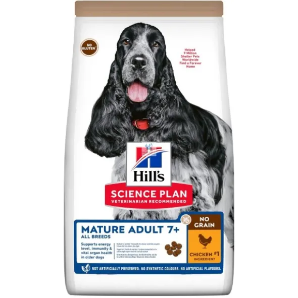 Hills Canine SENIOR 7+ NO GRAIN 14 Kg POLLO Pienso para Perros