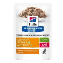 Hills Feline C/D URINARY STRESS + METABOLIC 12x85 g Comida para Gatos