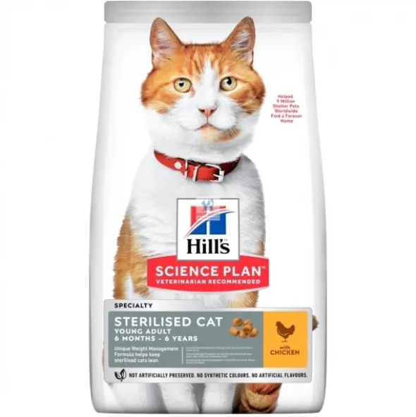 Hills Feline STERILISED YOUNG ADULT POLLO Comida para Gatos