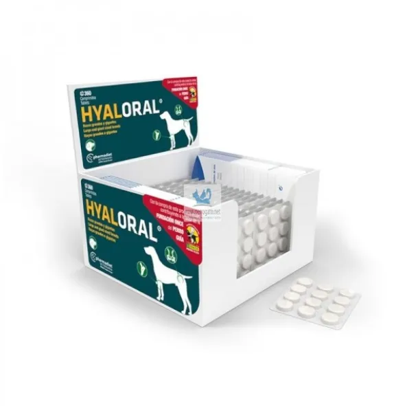 HYALORAL Razas Grandes y Gigantes Condroprotector Comprimidos para Perros