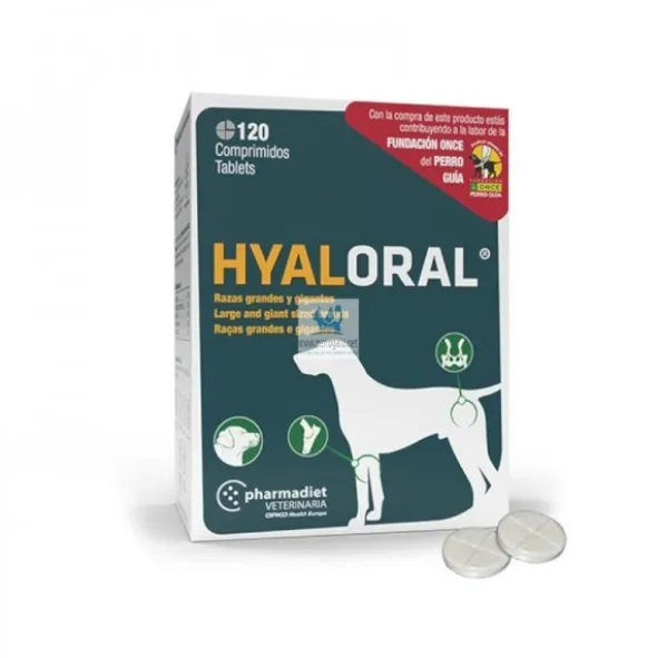 HYALORAL Razas Grandes y Gigantes Condroprotector Comprimidos para Perros