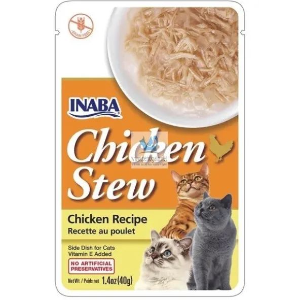 INABA CAT STEW GUISO POLLO 12 x 40 g Comida para Gatos