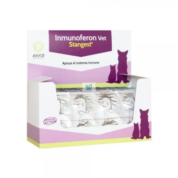 INMUNOFERON VET 120 COMPRIMIDOS Inmunomodulador para Perros y Gatos