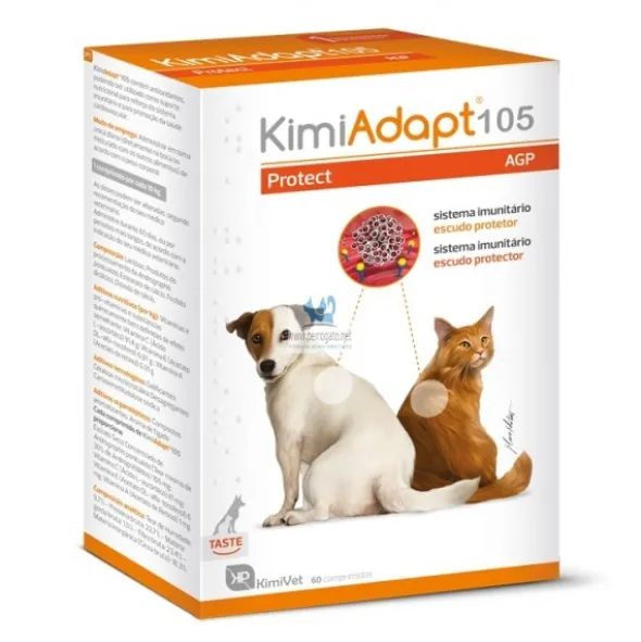 KIMIADAPT-105 Comprimidos Inmunidad y salud cardiovascilar de perros y gatos