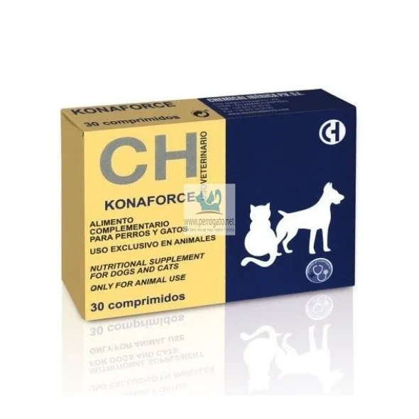 KONAFORCE PERRO Y GATO 30 Comprimidos Intoxicaciones en Perros y Gatos