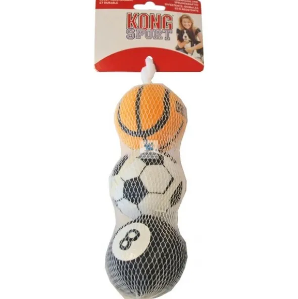 KONG SPORT BALLS 3 Unidades Juguetes para Perros