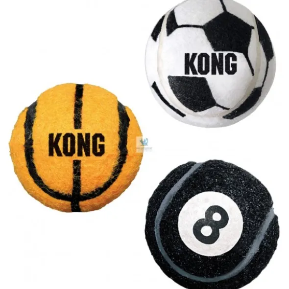 KONG SPORT BALLS 3 Unidades Juguetes para Perros