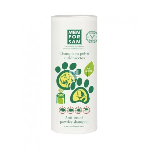 MENFORSAN CHAMPU PERRO ANTI INSECTOS POLVO 250 g Champu para Perros y Gatos