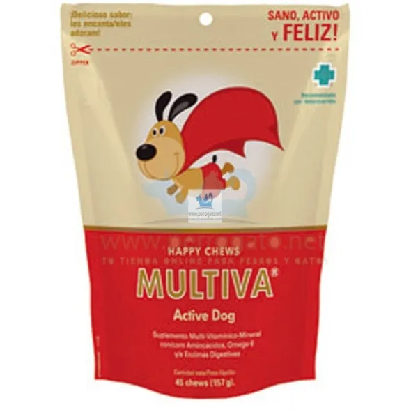 MULTIVA ACTIVE DEFENSE DOG CHEWS 30 Unidades Suplemento Vitamínico