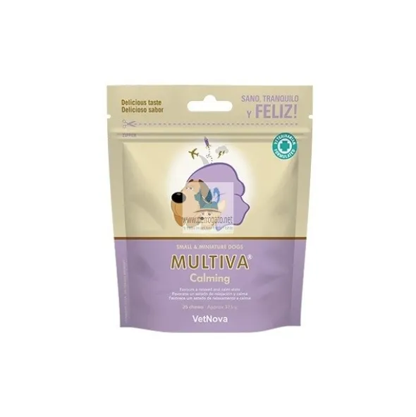 MULTIVA CALMING PERRO MINI/PEQUEÑO 25 Chews Ansiedad en perros