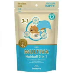 MULTIVA HAIRBALL 3 EN 1 30 Chews Laxante para bolas de pelo en gatos