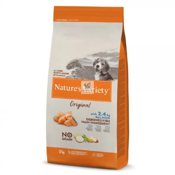 Natures Variety Original Grain Free Junior Salmón 12 Kg Pienso para Perros