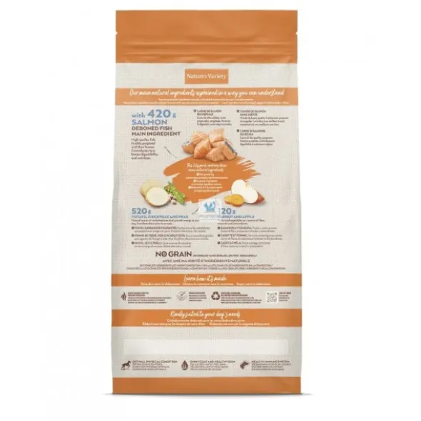 Natures Variety Original Grain Free Medium Adult Salmón 12 Kg Pienso para Perros