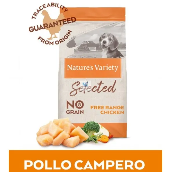Natures Variety Selected Grain Free Junior Pollo Campero 10 Kg Pienso para Perros