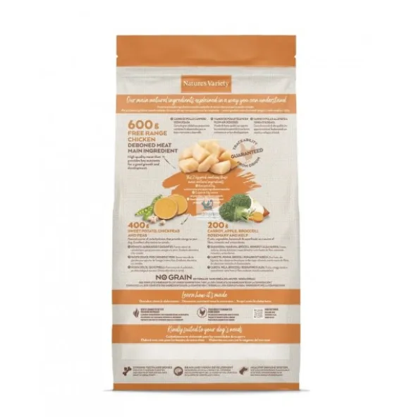 Natures Variety Selected Grain Free Junior Pollo Campero 10 Kg Pienso para Perros
