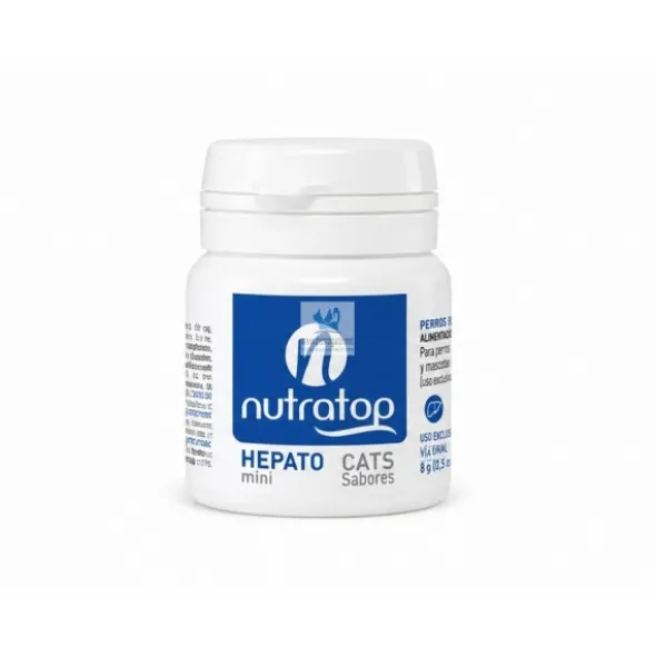 NUTRATOP HEPATO MINI 40 mg 60 Comprimidos Hepatoprotector para perros y gatos