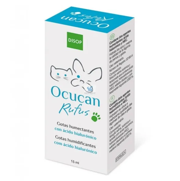 OCUCAN RUFUS 15 ml Humectante Ocular para Perros y Gatos