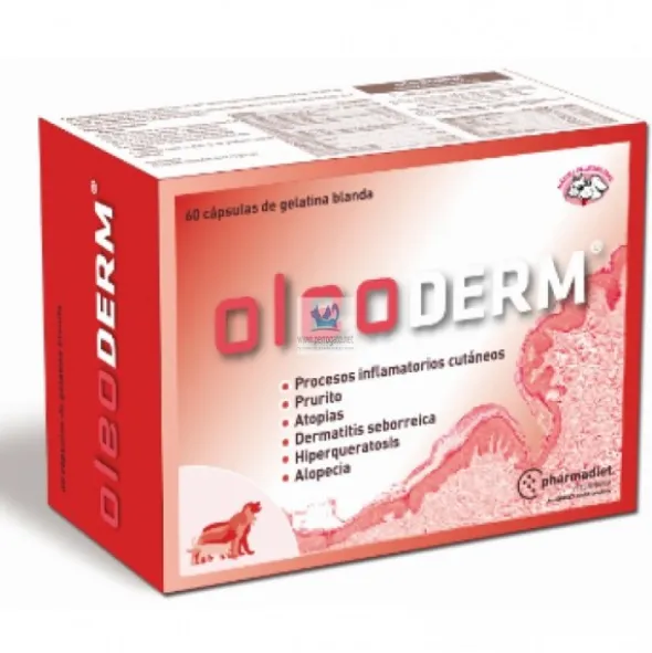 OLEODERM CAPSULAS Alteraciones Cutaneas para Perros y Gatos