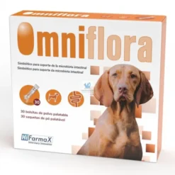 OMNIFLORA SOBRES 30x2 g para Perros, Control de Flora intestinal