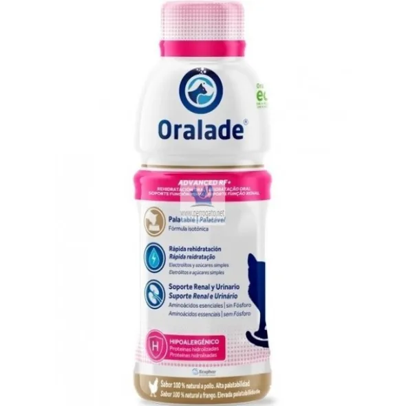 ORALADE RF+ GATOS 6x330 ml Rehidratante para gastos
