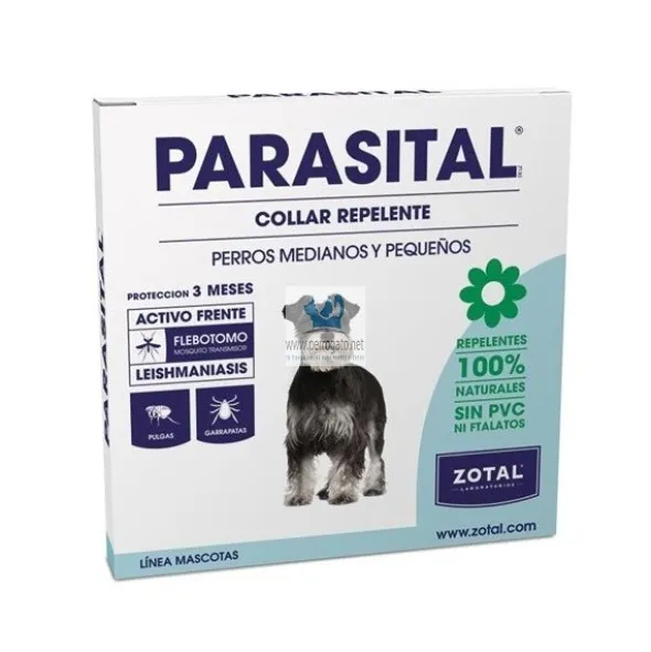 PARASITAL COLLAR REPELENTE PERRO Atiparasitario Perros