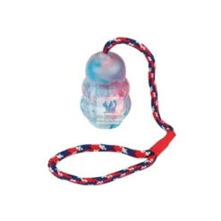 PELOTA GOMA NATURAL CON CUERDA 30 cm Juegos de Perros