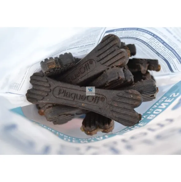 PLAQUEOFF DENTAL MINI BONES ARANDANOS 340 Gramos Higiene dental de Perros