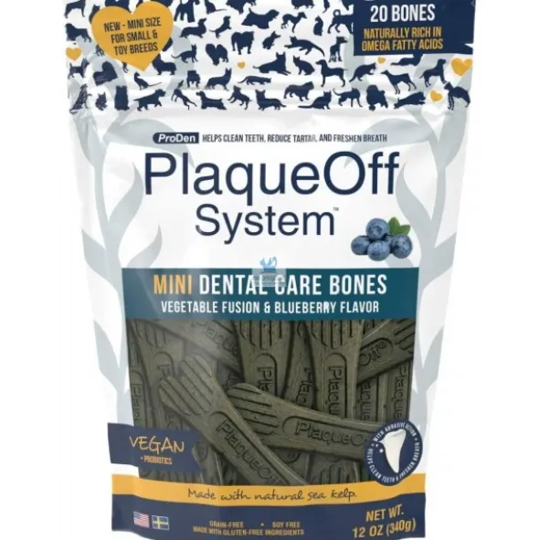 PLAQUEOFF DENTAL MINI BONES VEGGIE 340 g Higiene bucal de perros