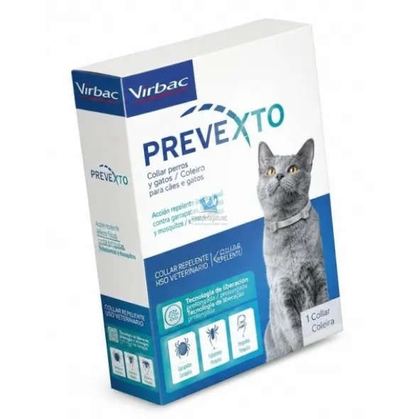 PREVEXTO GATO Collar 38 cm Desparasitar gatos
