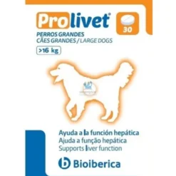 PROLIVET PERRO 30 Comprimidos Protector Hepático para Perros