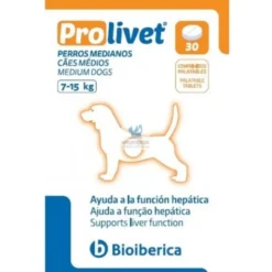 PROLIVET PERRO 30 Comprimidos Protector Hepático para Perros