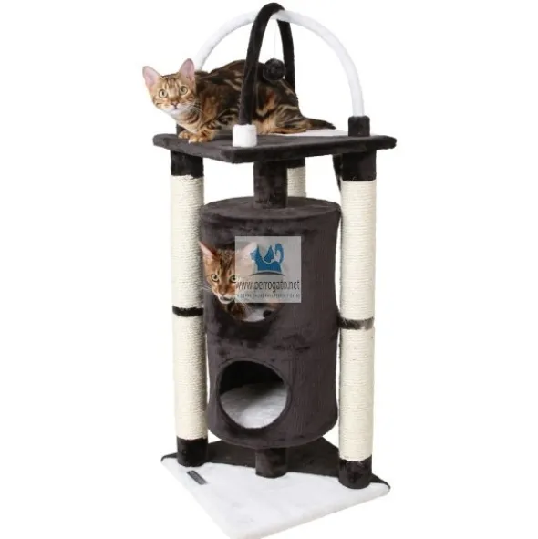 RASCADOR ARBOL ONYX NEGRO/BLANCO 107 cm Juguetes para gatos