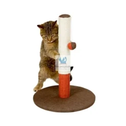 RASCADOR COLUMNA DOS COLORES 37x37x50 cm Juguete para Gatos