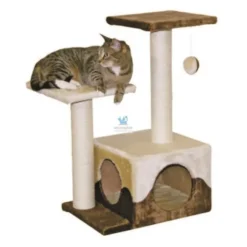RASCADOR NIDO y 2 BASES BEIGE/CAFE Accesorios para Gatos