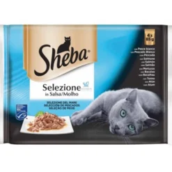 SHEBA SELEZIONE PESCADO SALSA 13 x 4 x 85 g Comida para Gatos