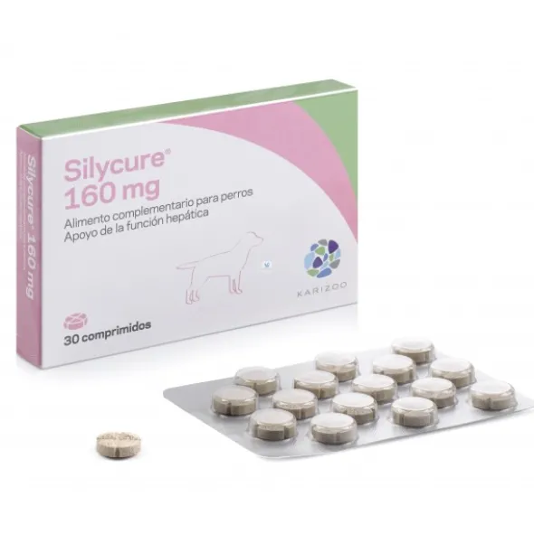 SILYCURE 160 mg 30 Comprimidos Protector Hepático para Perros y Gatos