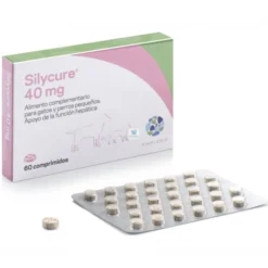 SILYCURE 40 mg 60 Comprimidos Protector Hepático para Perros y Gatos