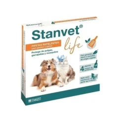 STANVET LIFE PERRO 4 Pipetas Repelente Antiparasitario para Perros