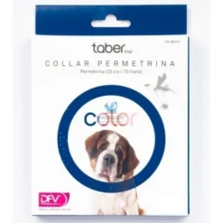 TABERDOG COLLAR PERMETRINA AZUL Collar Antiparasitario para Perros