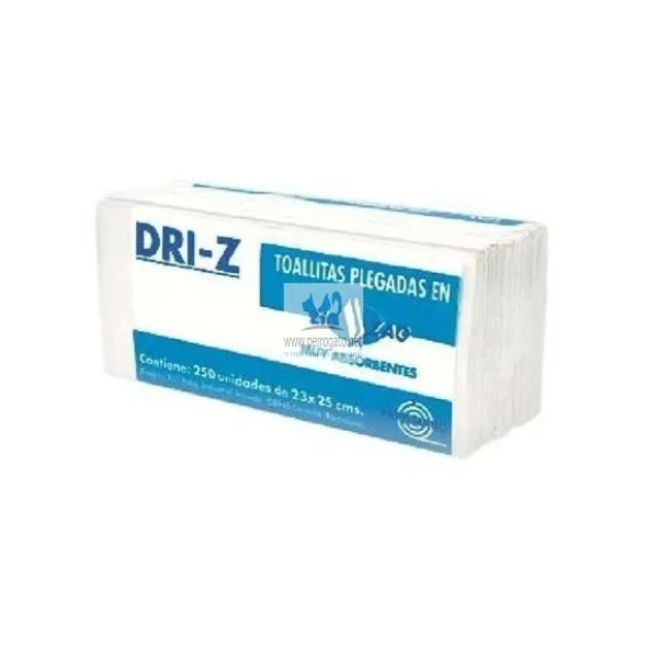 TOALLITAS PLEGADAS DRI-Z TISSUE 196 Unidades Higiene de Manos