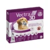 VECTRA 3D 3 Pipetas 25-40 kg Antiparasitario Externo Pipetas para perros