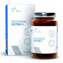 VetoSkin Ultra 60 Capsulas Trastornos cutaneos de perros y gatos