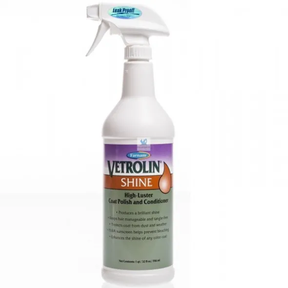 VETROLIN SHINE 946 ml Acondicionador Capilar para Caballos y Perros