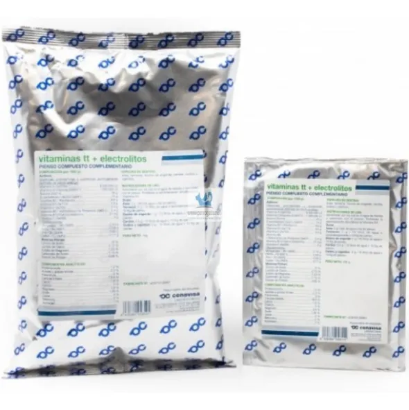 VITAMINAS TT ELECTROLITOS 100 g Vitaminas para Perros, Gatos y Caballos